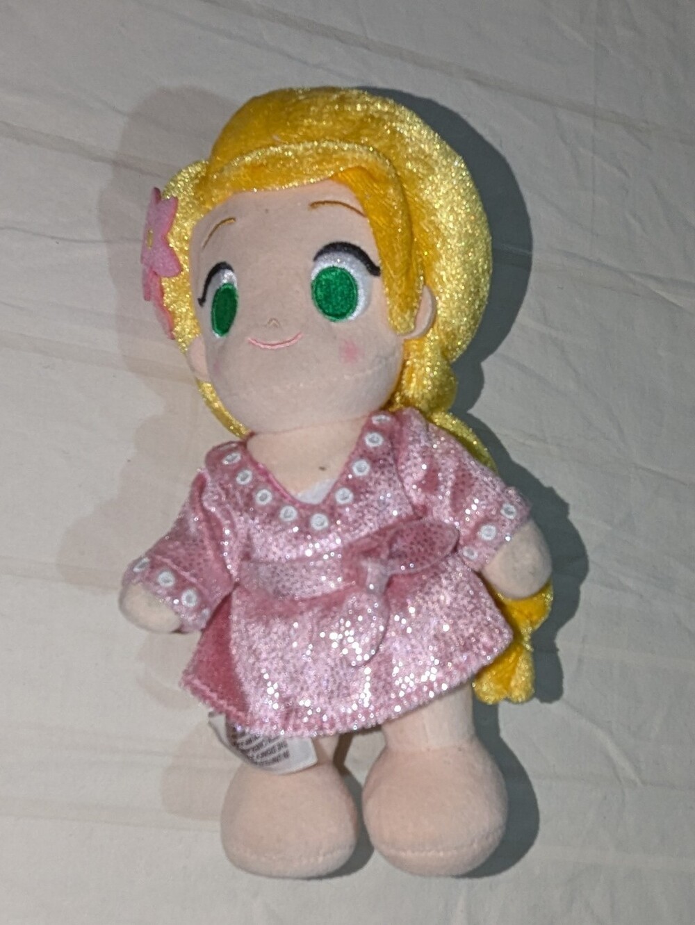 Disney Parks Tangled Rapunzel nuiMOs Poseable Plush Doll with Pink Dress